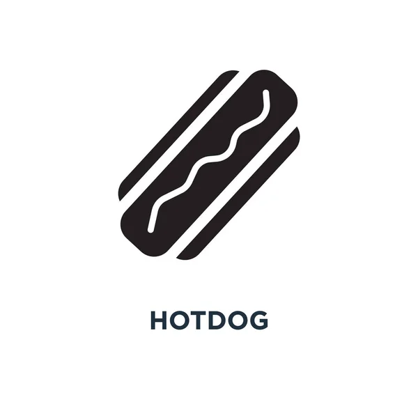 Значок Хот Дога Простая Иллюстрация Элемента Концепция Hotdog Дизайн Символов — стоковый вектор