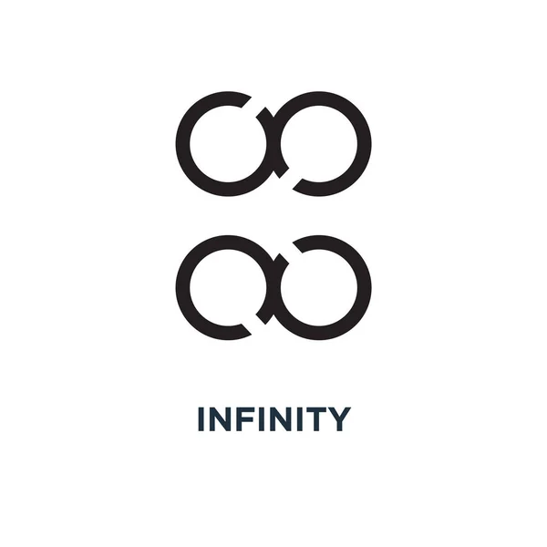 Infinity Ikon Enkelt Element Illustration Infinity Symbol Konceptdesign Vektor Logotypen — Stock vektor