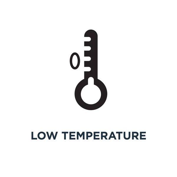 Symbol Für Niedrige Temperaturen Einfache Elementillustration Niedertemperatur Konzept Symboldesign Vektor — Stockvektor