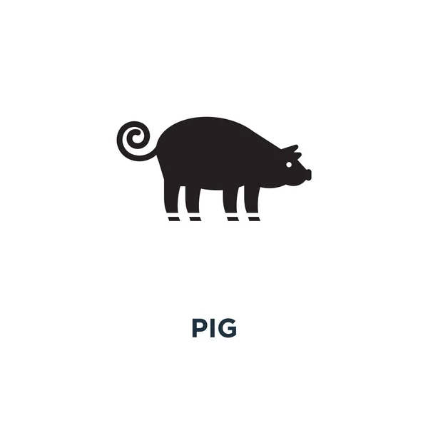 Pig Icon Simple Element Illustration Pig Concept Symbol Design Vector — Stock Vector