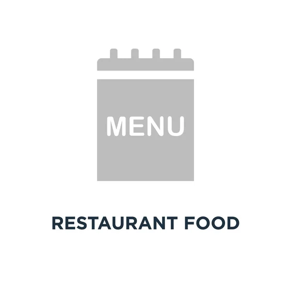 餐厅餐饮菜单 小册子模板图标 午餐或晚餐菜单概念符号设计 矢量插图 — 图库矢量图片