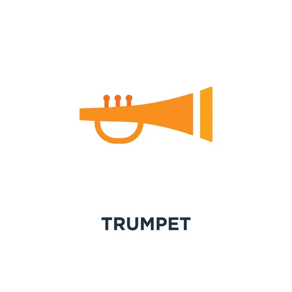Ícone Trompete Projeto Símbolo Conceito Instrumento Música Ilustração Vetor Música — Vetor de Stock