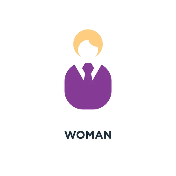 Silueta Mujer Avatar Icono Femenino Diseño Símbolos Concepto Usuario Ilustración — Vector de stock