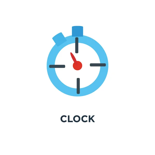 Icono Del Reloj Diseño Símbolo Concepto Reloj Ilustración Vectorial — Archivo Imágenes Vectoriales