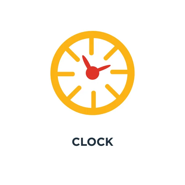 時計のアイコン 時計のコンセプト シンボル デザイン 時間ベクトル イラスト — ストックベクタ