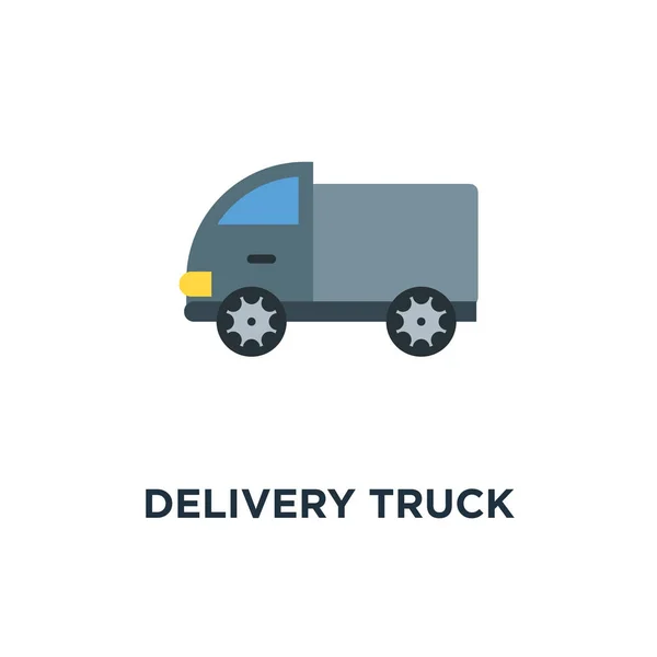 Dostawy Samochodów Ciężarowych Ikona Wysyłki Koncepcja Symbol Bezpłatna Dostawa Ilustracja — Wektor stockowy