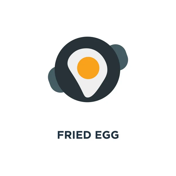 Εικονίδιο Τηγανητό Αυγό Πρωινό Γεύμα Έννοια Σύμβολο Σχεδιασμού Εικονογράφηση Διάνυσμα — Διανυσματικό Αρχείο