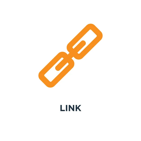 Link Zeichen Symbol Kettenkonzept Symboldesign Verbindung Internet Sicherheit Objektvektor Illustration — Stockvektor