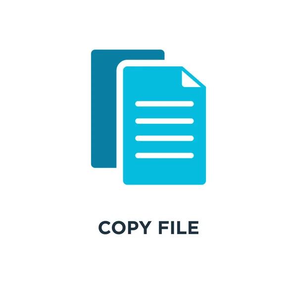 Copier Icône Fichier Document Concept Symbole Conception Illustration Vectorielle — Image vectorielle