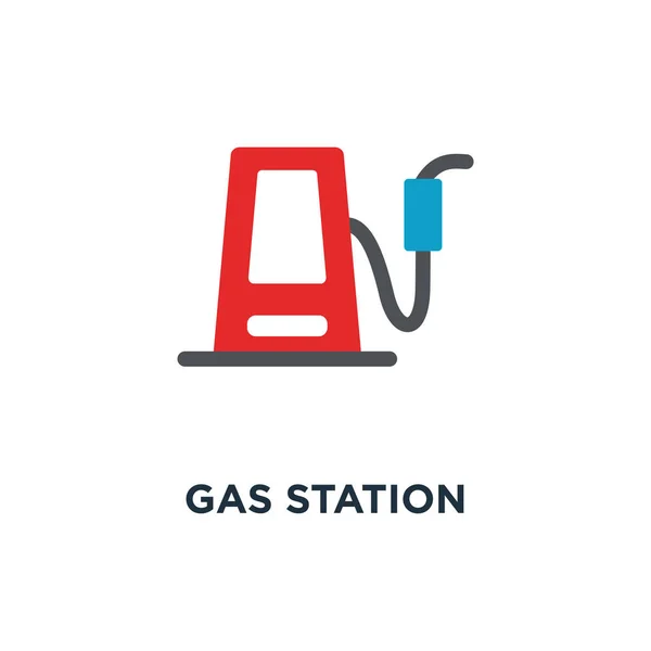 Ikona Stacji Benzynowej Pompa Benzyna Benzyna Symbol Energy Znak Koncepcja — Wektor stockowy