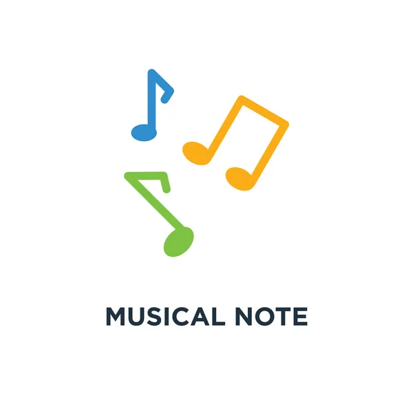 Pictogram Voor Muzikale Noot Melodie Teken Abstract Concept Symbool Ontwerp — Stockvector