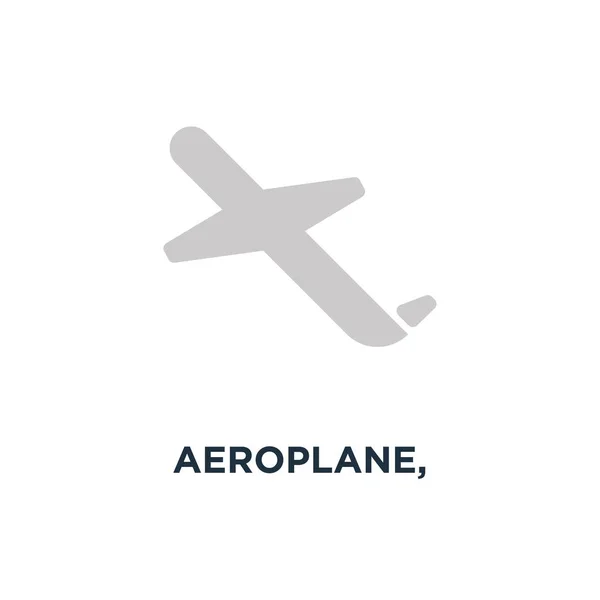 Αεροπλάνο Αεροπλάνο Ταξίδια Εικονίδιο Αεροπορική Πτήση Έννοια Σύμβολο Σχεδιασμού Εικονογράφηση — Διανυσματικό Αρχείο