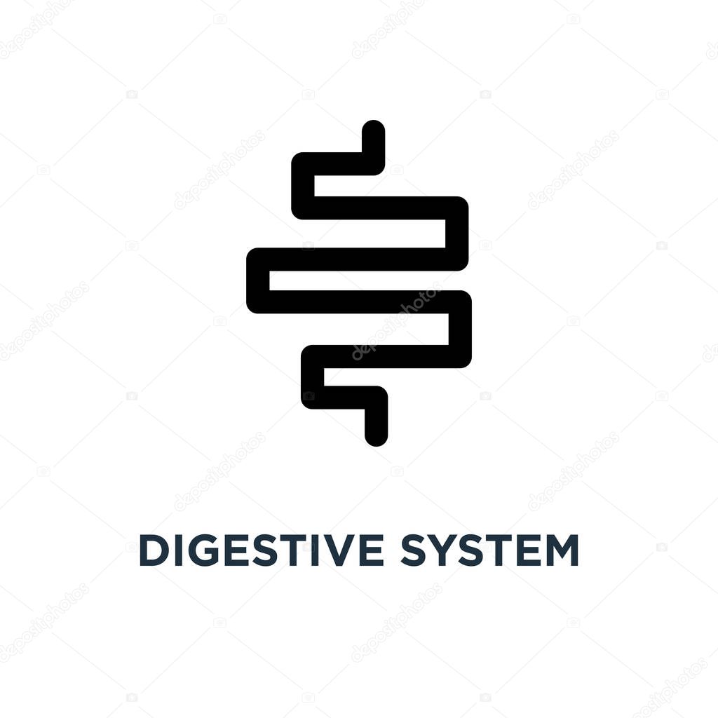 Digestive system icon. Simple element illustration. Digestive system concept symbol design, vector logo illustration. Can be used for web and mobile.