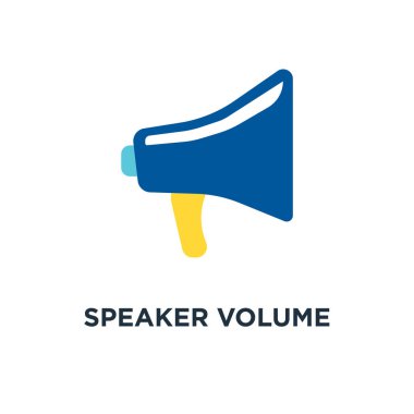 hoparlör ses ayarı simgesi, megafon kavramı ses ses ses, medya müzik simgesi