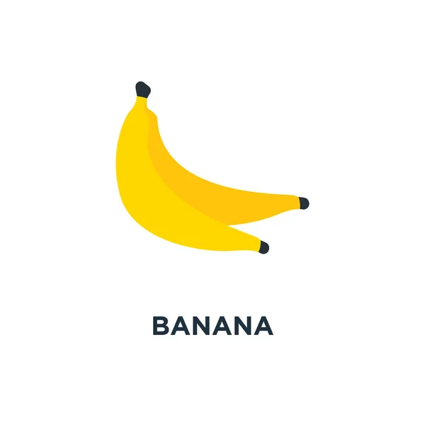 Ícone Banana Design Símbolo Conceito Banana Ilustração Vetorial — Vetor de Stock