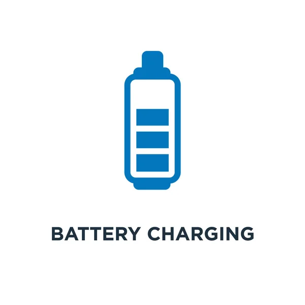 Batterij Opladen Pictogram Power Batterij Symbool Conceptontwerp Elektriciteit Energie Teken — Stockvector