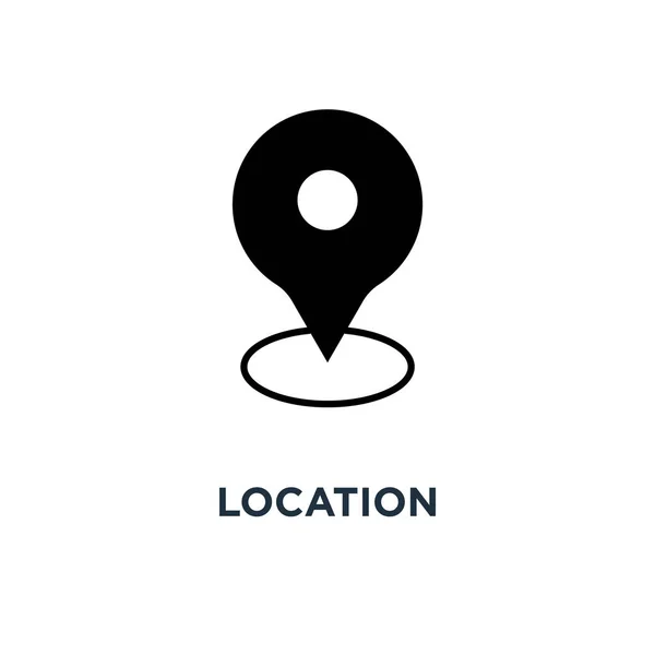 Locatiepictogram Locatie Symbool Conceptontwerp Vectorillustratie — Stockvector