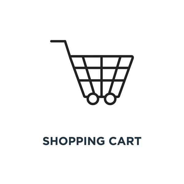 购物车图标 购物车概念符号设计 矢量插图 — 图库矢量图片