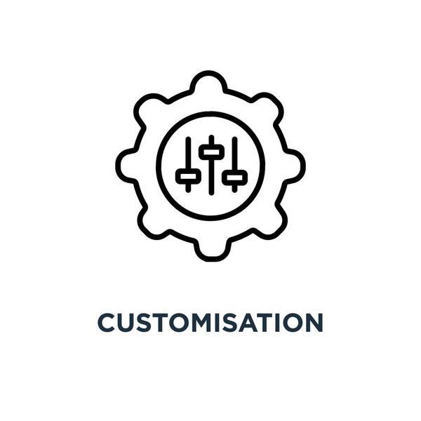 customisation icon. customisation concept symbol design, vector illustration