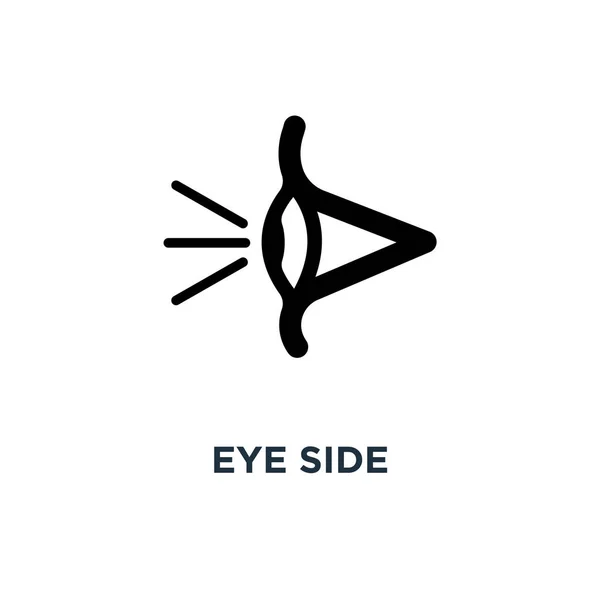 Πλευρά Εικονίδιο Ματιού Μάτι Πλευρά Έννοια Σύμβολο Σχεδιασμού Εικονογράφηση Διάνυσμα — Διανυσματικό Αρχείο