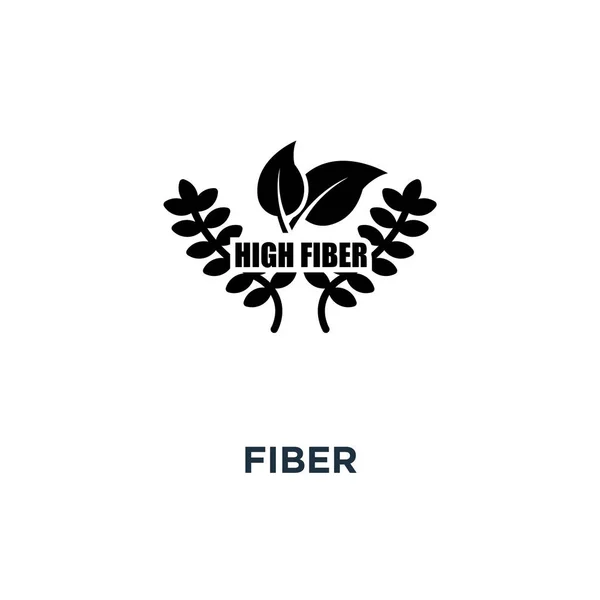 Fiber Simgesi Fiber Konsept Sembol Tasarımı Vektör Çizim — Stok Vektör