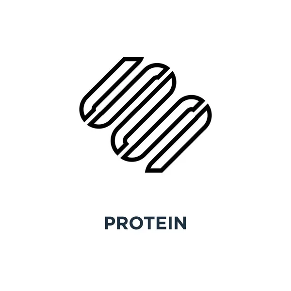 Protein Ikonen Protein Konceptdesign Symbol Vektorillustration — Stock vektor