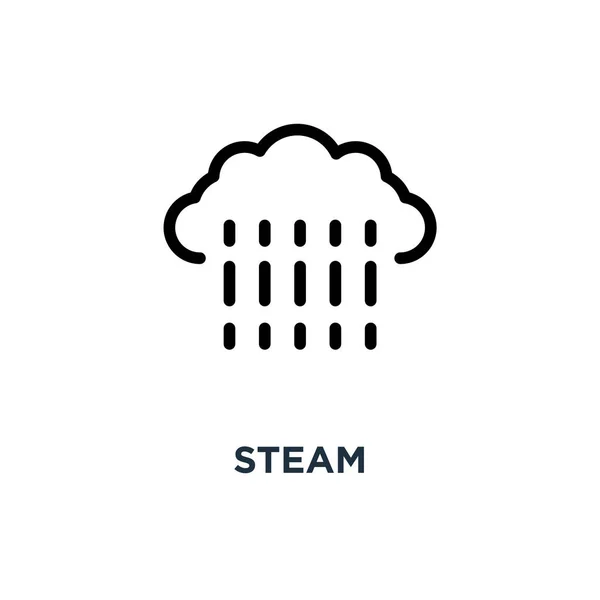 Steam Ikonra Gőz Koncepcióterv Szimbólum Illusztráció Vektor — Stock Vector