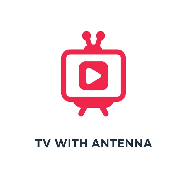 Com Ícone Antena Com Design Símbolo Conceito Antena Ilustração Vetorial —  Vetores de Stock