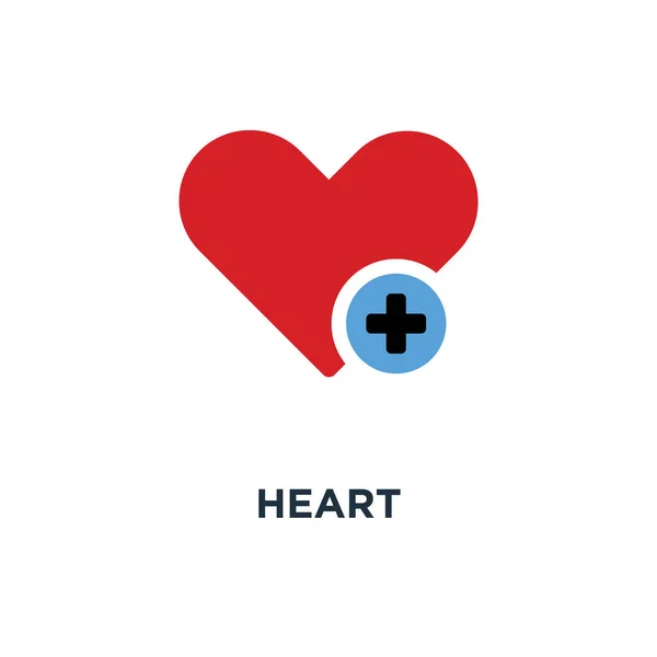 Icono Signo Cardíaco Añadir Diseño Símbolo Concepto Botón Amante Además — Archivo Imágenes Vectoriales