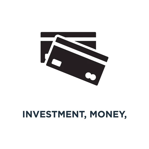 Ícone Ícones Investimento Dinheiro Finanças Bancos Estratégia Gestão Negócios Ícones — Vetor de Stock