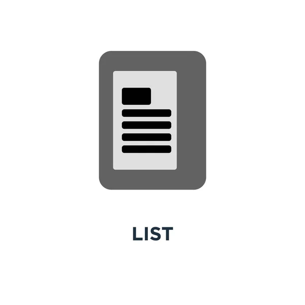 list icon. content view options, list concept symbol design, options sign vector illustration
