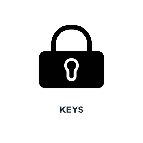 Tasten Symbol Schlüssel Schutz Und Sicherheitsschild Konzept Symboldesign Lock Vector — Stockvektor