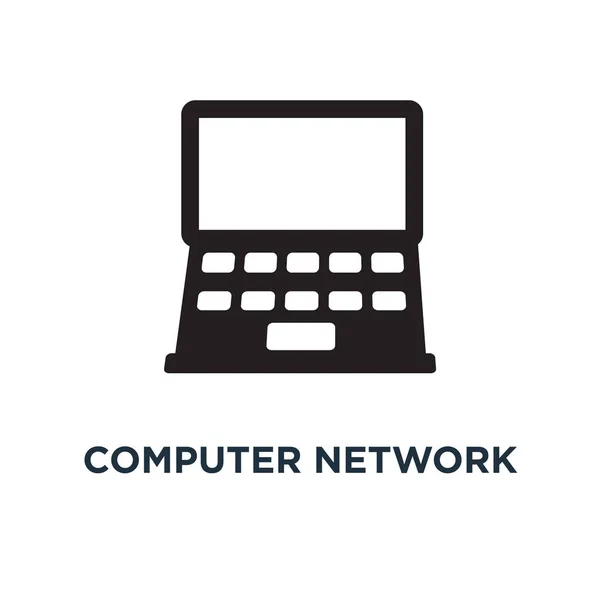 Symbole Für Computernetzwerke Netzwerktechnologie Illustrationen Konzept Symbol Design Kommunikation Symbole — Stockvektor