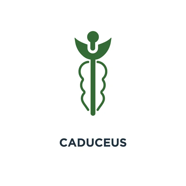 Caduceus Pictogram Symbool Van Gezondheidszorg Apotheek Slang Concept — Stockvector