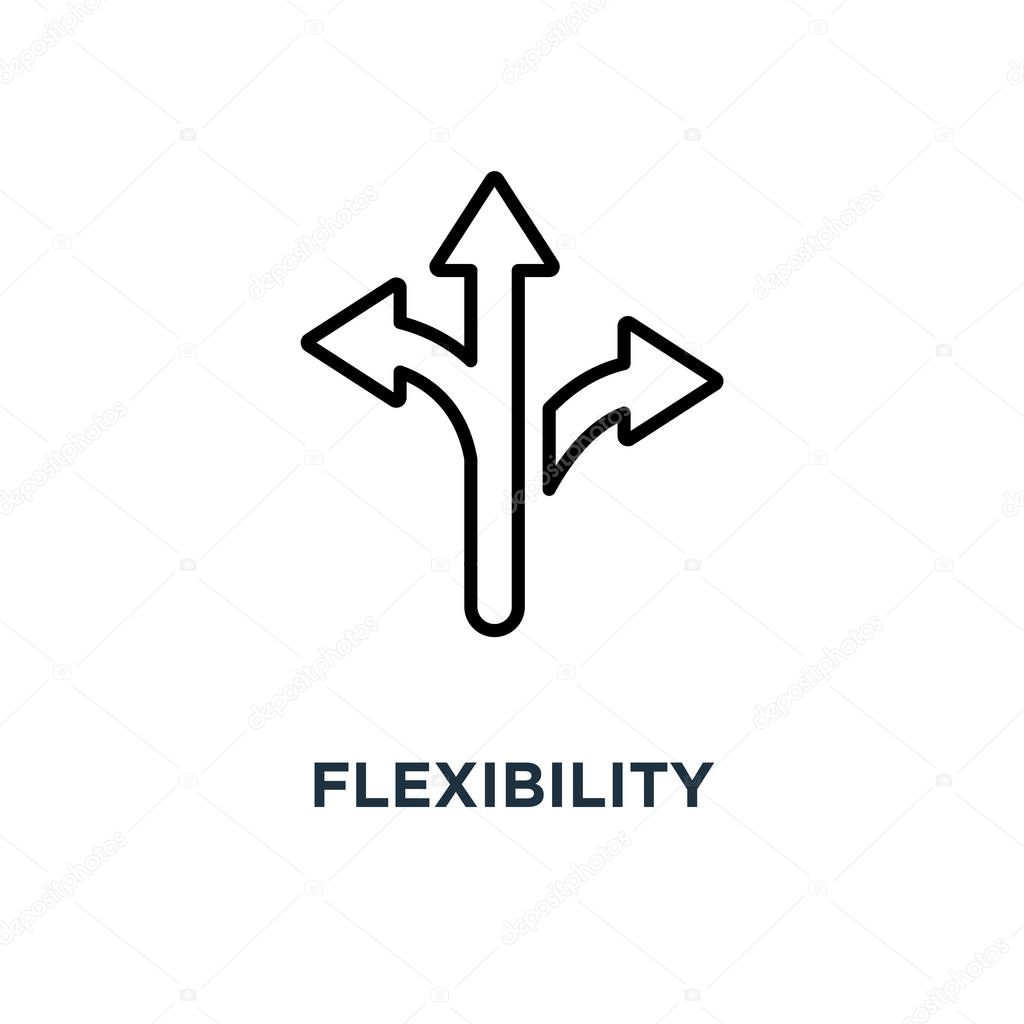 flexibility icon. flexibility concept symbol design, vector illustration