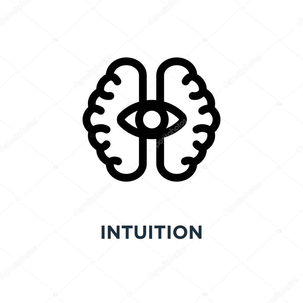 icono de la intuición. concepto de intuición diseño de símbolos, ilustración vectorial 2023
