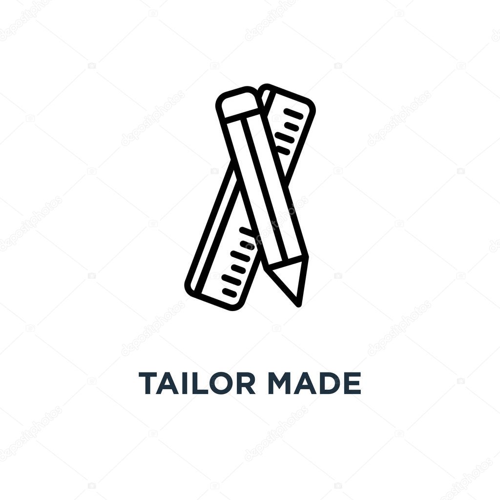 tailor made icon. tailor made concept symbol design, vector illustration