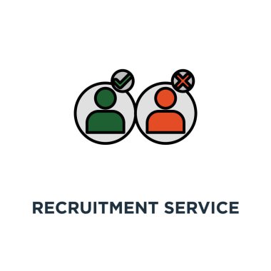 işe alım hizmeti simgesi. insan kaynakları, personel arama, soru formu kontrol listesi, ince kontur konsept sembol tasarımı, aday, dolgu vacancy, istihdam, uygulama formu gözden geçirme vektör çizim seçin