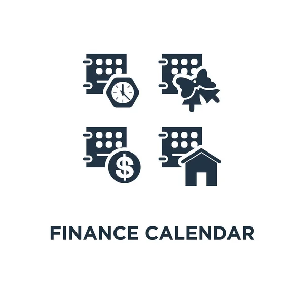 Icona Del Calendario Finanziario Periodo Tempo Concetto Simbolo Progettazione Pagamento — Vettoriale Stock