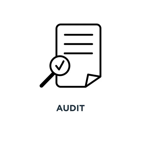 Prüfungssymbol Audit Konzept Symbol Design Vektorillustration — Stockvektor