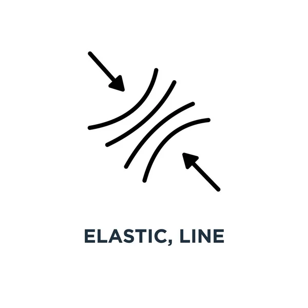 Еластична Піктограма Лінії Розробка Символів Концепції Eps10 Векторні Ілюстрації — стоковий вектор