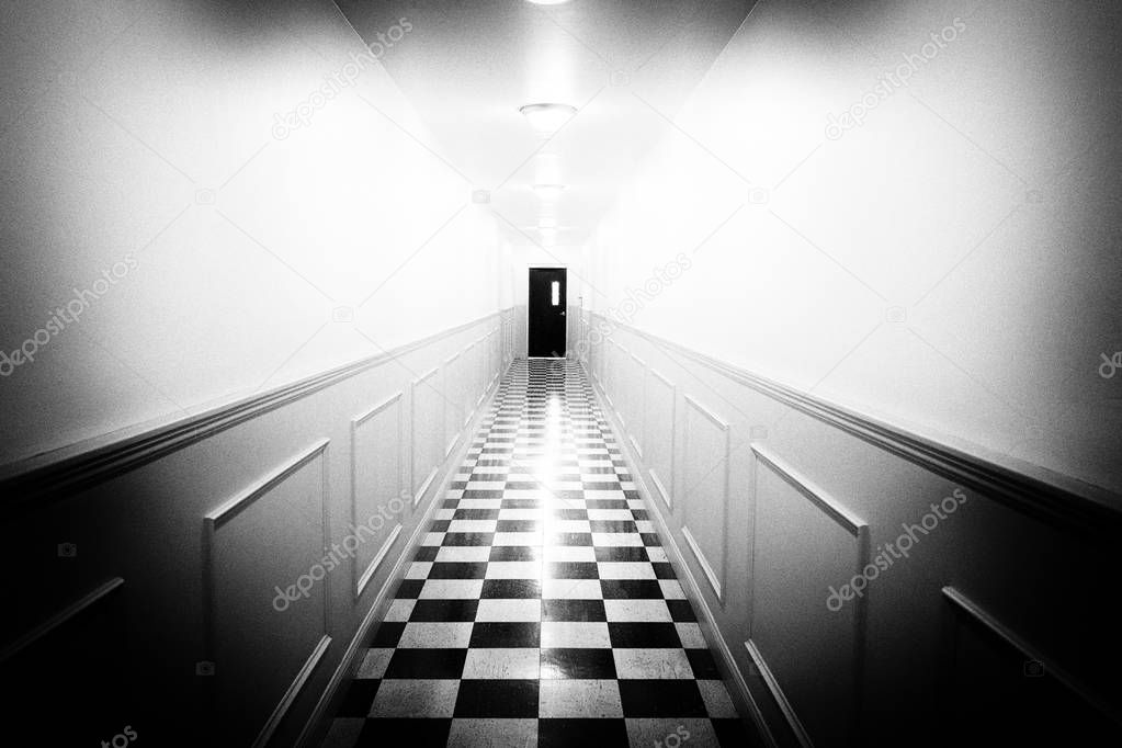 go to the light at the end of the scary hallway.
