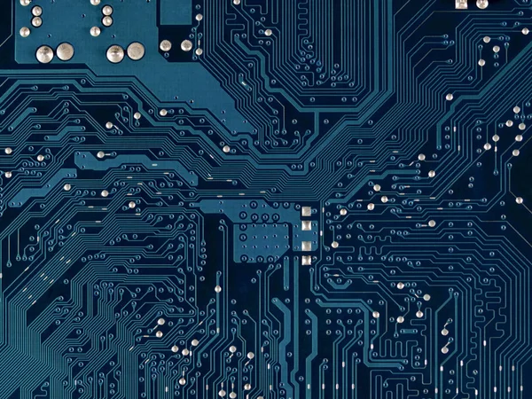 Koyu mavi renk anakart closeup