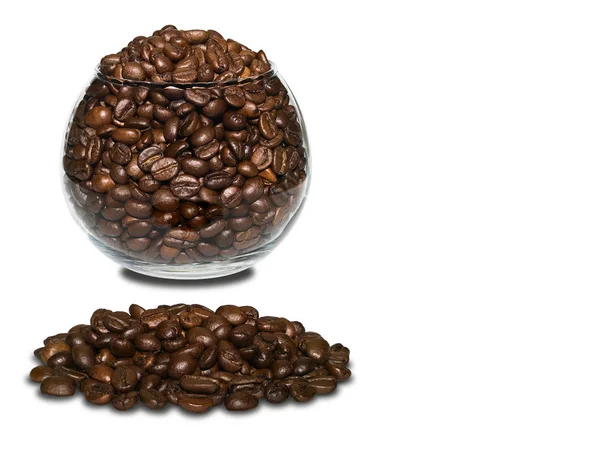 Coffee beans in glassware — Stock Photo, Image