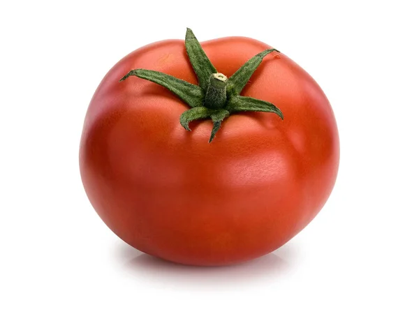 Fruit Van Grote Verse Tomaat Het Geïsoleerd Wit — Stockfoto