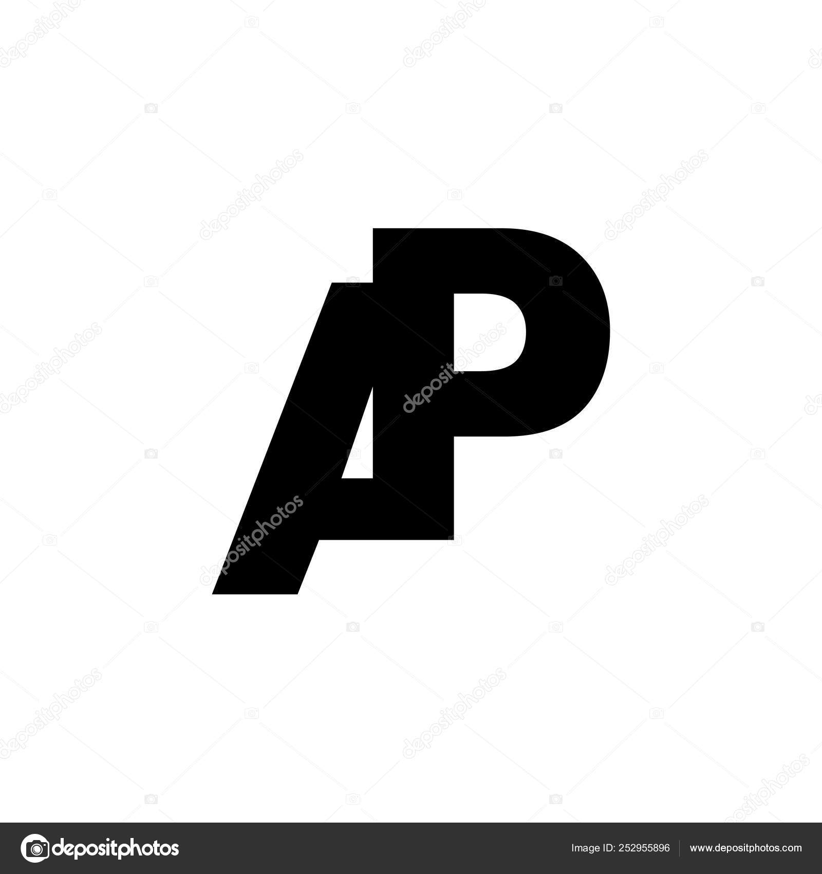 AP logo letter design — Vector, image size:1600x1700