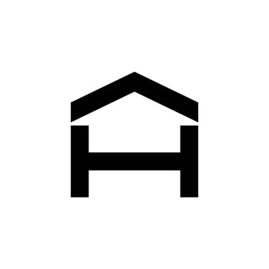 H harfi logo tasarımı ile ev