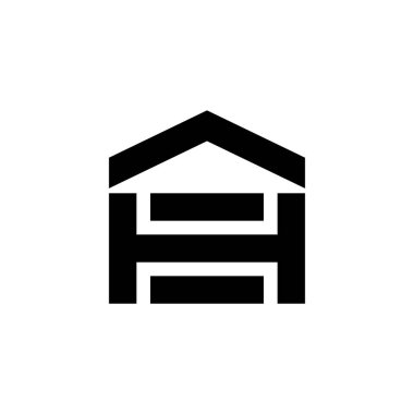 H harfi logo tasarımı ile ev