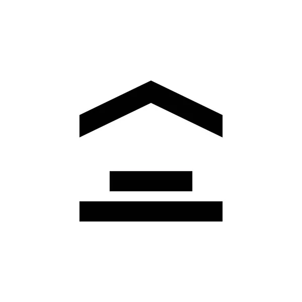 Дом Логотипом Stair — стоковый вектор