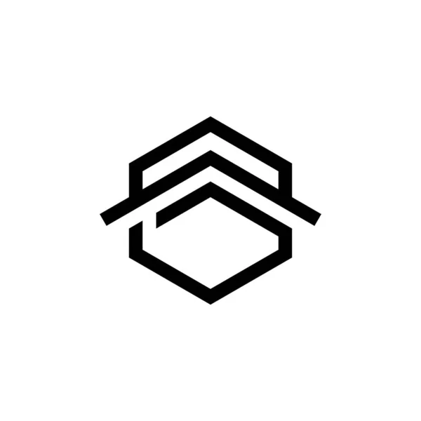 Betű Tető Logo Design Vektor — Stock Vector
